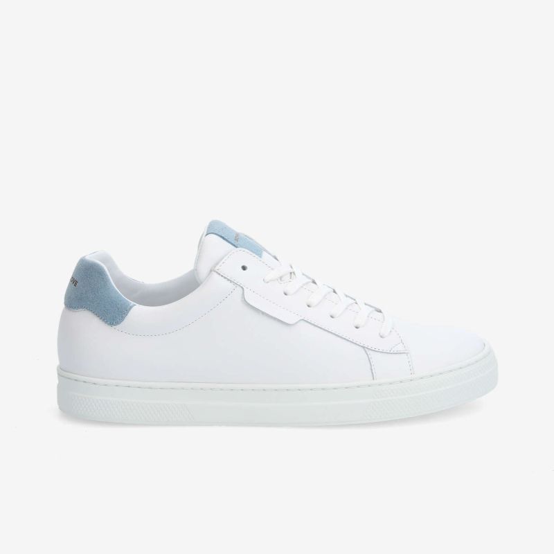 SPARK CLAY M - NAPPA/SUEDE - BLANC/BLEU